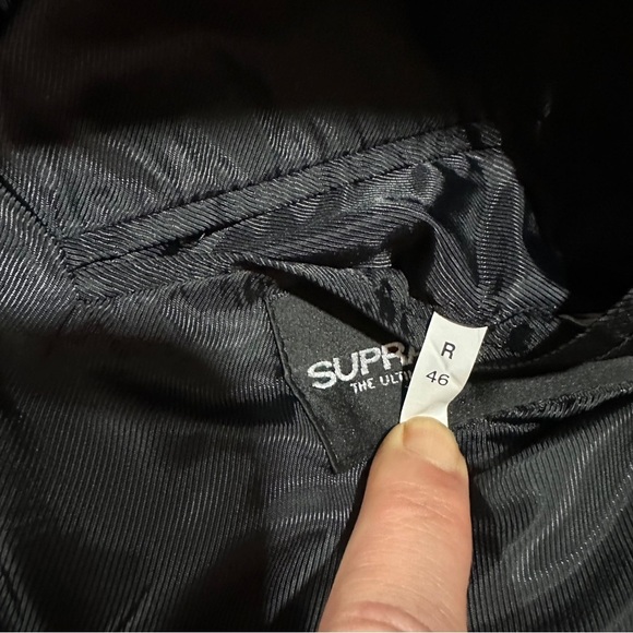 Bert Pulitzer Supra Suede Men Charcoal Grey 3 Button Suit Jacket Sz 46R Soft EUC - Picture 9 of 16